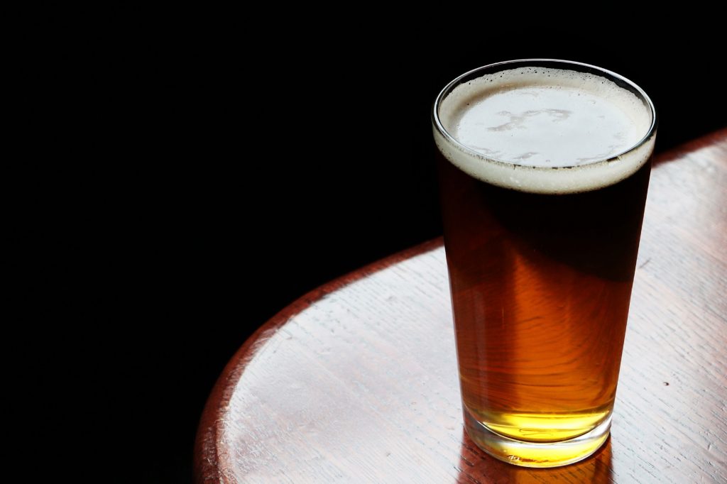A pint of beer at Bottom Lounge